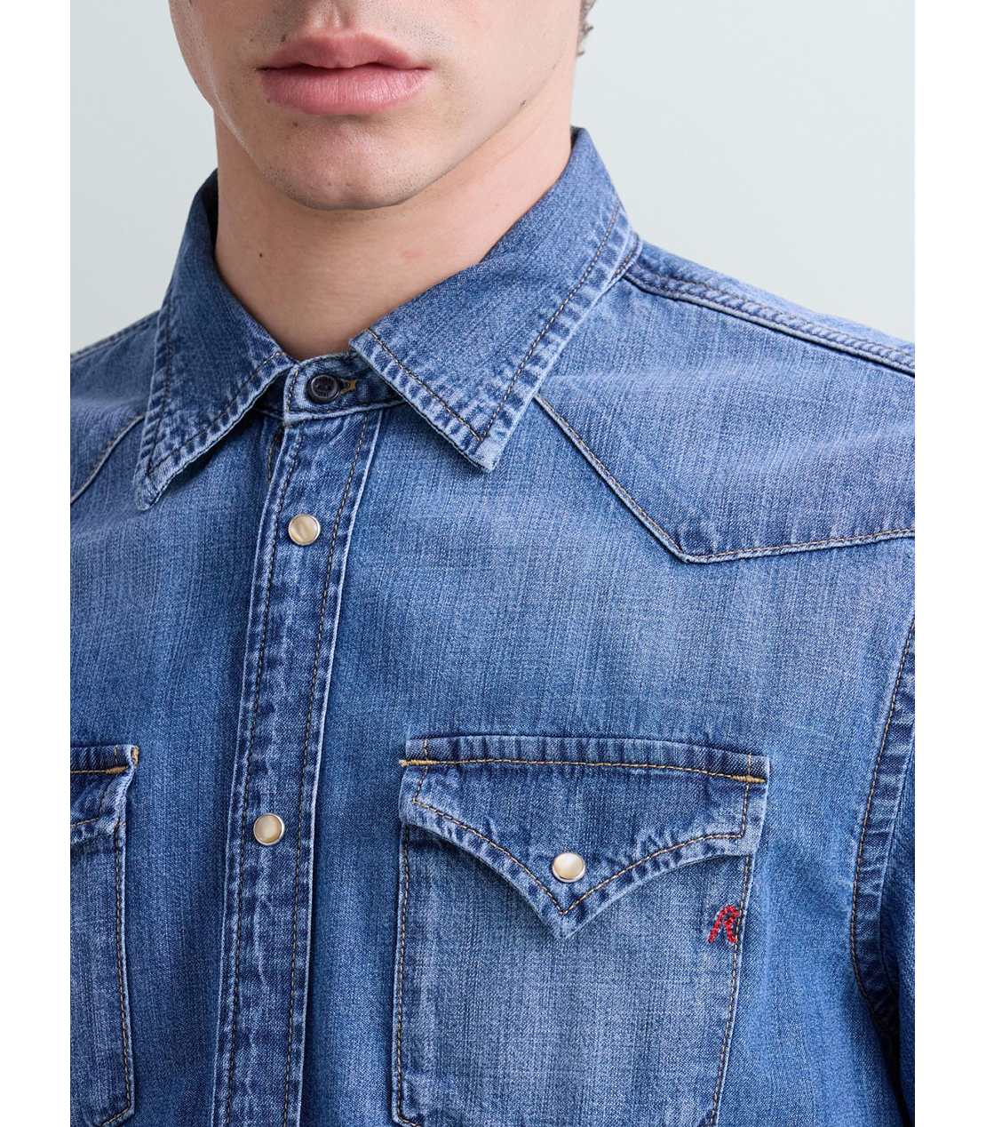 ウエスタンデニムシャツ 詳細画像 ブルー 7